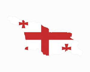 Georgia country flag map, travel destination, patriotic symbol, independence day celebrations and international relations