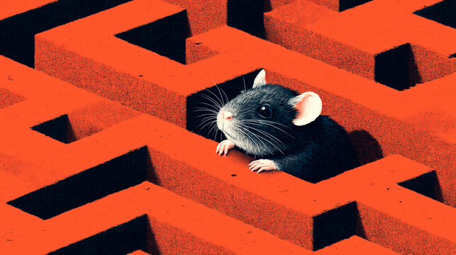 Rat&oacute;n en un laberinto