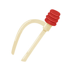 プラスチックの灯油ポンプ　水彩風ベクター手描きイラスト