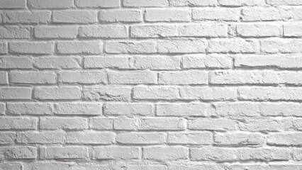 Fototapeta premium White painted brick wall texture background