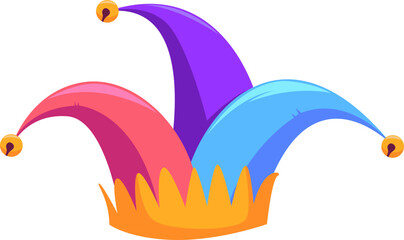 April Fool's Day Jester Hat Illustration
