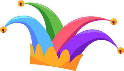 April Fool's Day Jester Hat Illustration