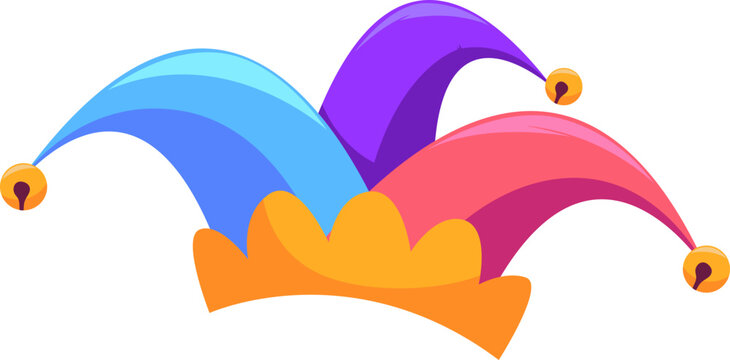 April Fool's Day Jester Hat Illustration