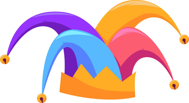 April Fool's Day Jester Hat Illustration