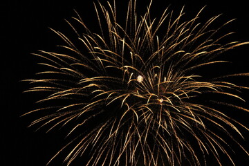 beautiful rays of fireworks 