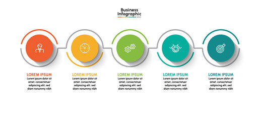 Business infographic design background template