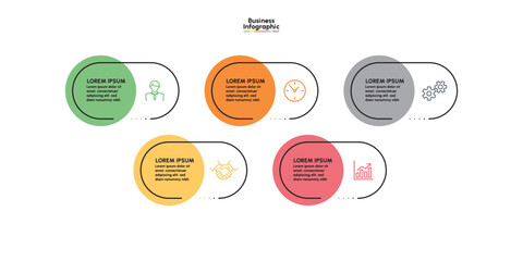 Business infographic design background template