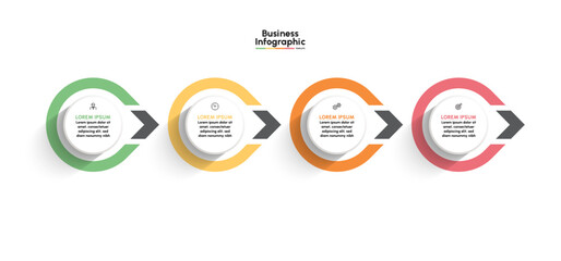 Business infographic design background template
