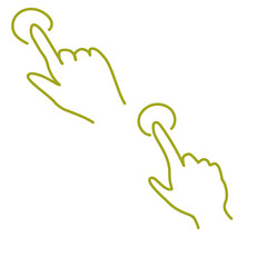 Illustration of a hand clicking with its index finger