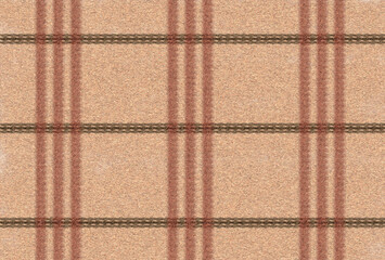 チェック柄のマフラーの表面