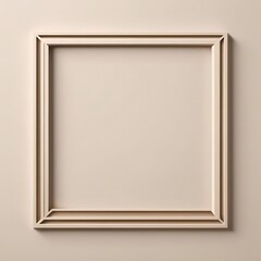 正方形ソフトベージュの落ち着いたフレーム素材