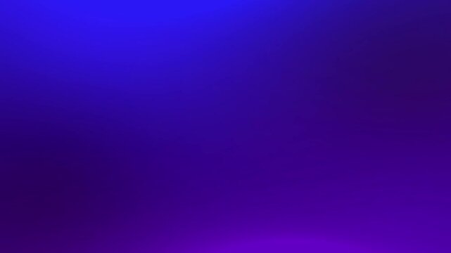 Abstract smooth gradient background with deep blue and purple colors creating a soft ambient light motion for modern cinematic digital backdrops