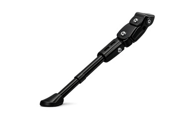 Black bicycle kickstand accessory providing stable support