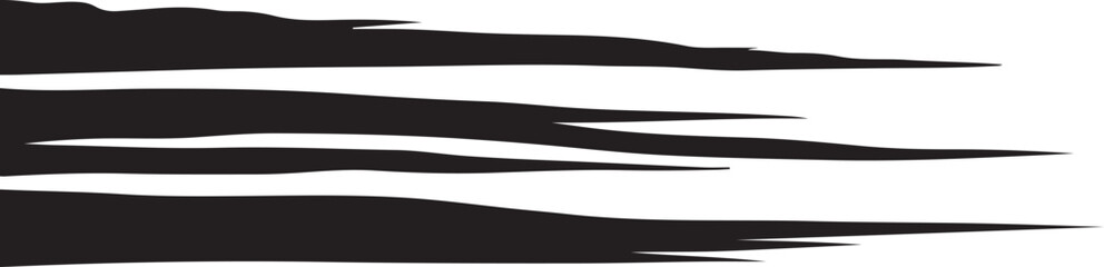 Obraz premium Abstract black and white brush strokes on canvas background