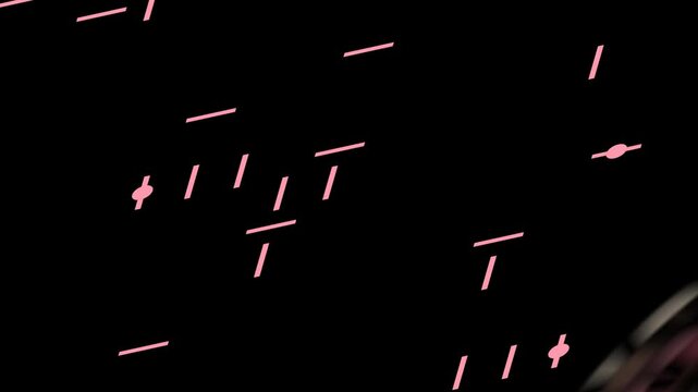 Exploring a hypnotic circular tunnel with vibrant pink tones and rhythmic patterns