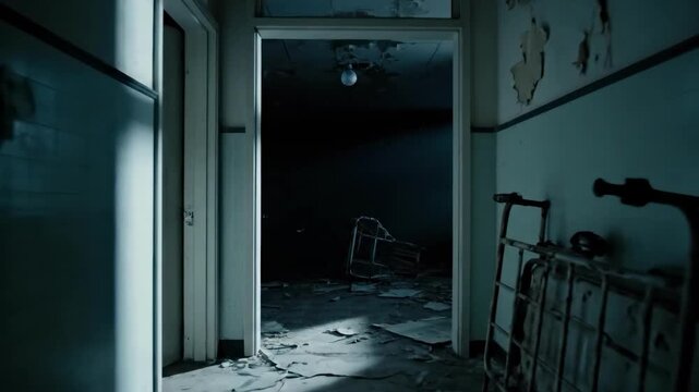 Abandoned Hospital Corridor