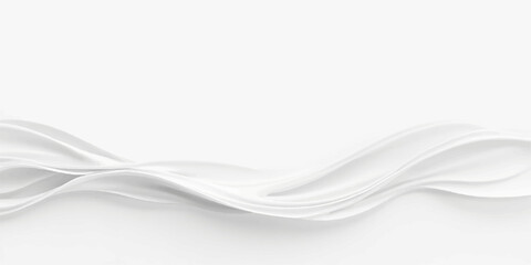 Abstract white background with flowing smoke waves © RD Visuals