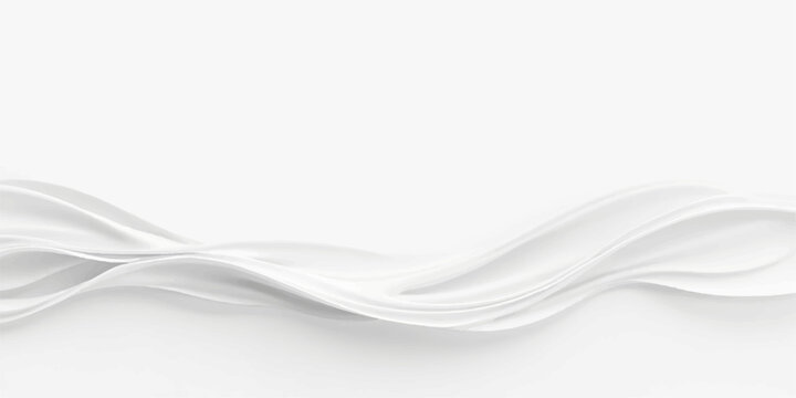 Abstract white background with flowing smoke waves