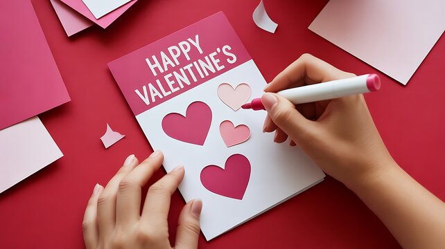 Handmade Valentine&rsquo;s Day Card