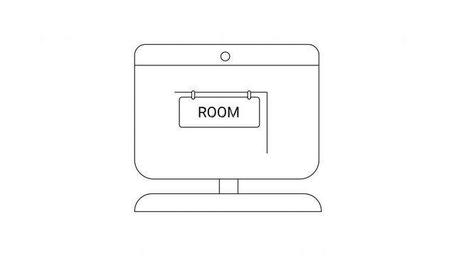 Room Sign Animation - Simple Visual for Office or Home.