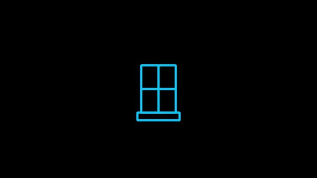 Modern Minimalist Window Frame Icon for User Interface and Application Design &ndash; Clean and Simple UI Element for Web and Software Layouts