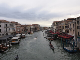 イタリア　世界遺産ヴェネツィア　カナルグランデ