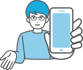 Confident Businessman with a Smartphone. Image for App Solutions, Success, and Digital Business