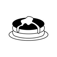 ホットケーキをイメージしたスイーツアイコン