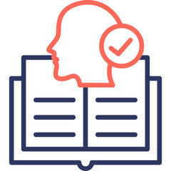 Self Learning line color icon