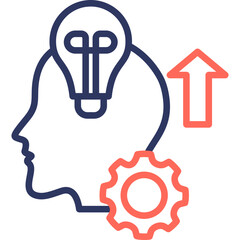 Skill Development line color icon