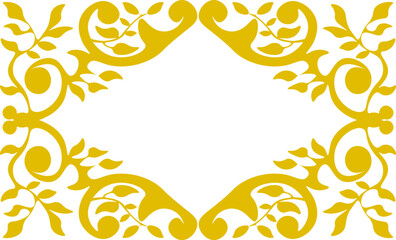 Obraz premium Floral pattern. wood carving pattern