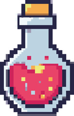 Fototapeta premium Pixel Art Potion Bottle 1.