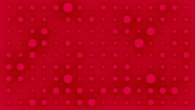 Abstract red dot matrix animation. Digital LED display or alert pattern background loop.