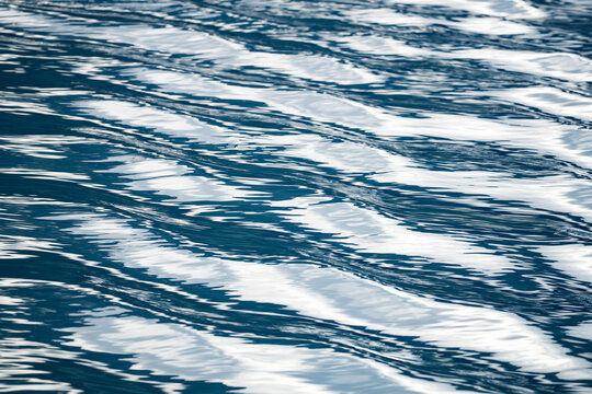 Wave Patterns on Calm Day on Prince William Sound Alaska