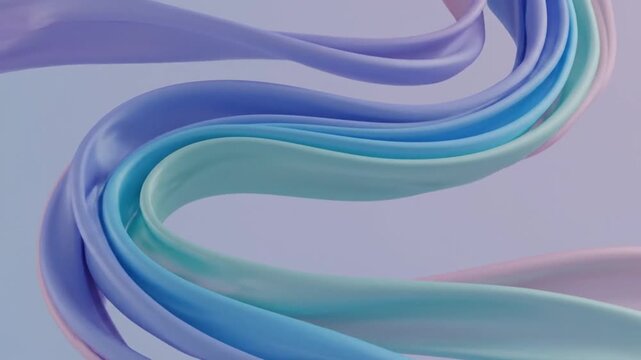 Dynamic abstract background featuring soft blue waves and colorful flowing lines in an artistic vector design with light motion curves for a professional business backdrop