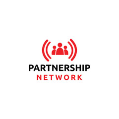 Partnership Network Logo Vector Simple