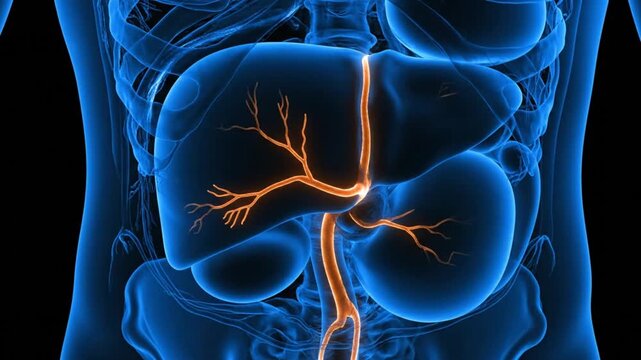 3D Medical Animation of Human Digestive System.