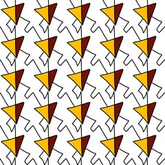 seamless pattern with geometric elements, illustration