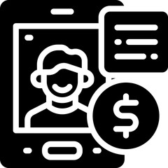 accounting glyph icon. Strong and solid vector icon for websites, mobile interfaces, presentations, and visual branding. High quality and easy to edit.