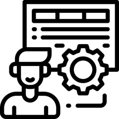 Obraz premium progress line icon. Clean and minimalist vector icon for websites, mobile apps, presentations, and logos. Fully scalable and customizable for any project.