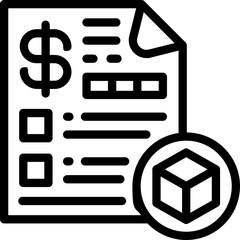 Fototapeta premium report line icon. Clean and minimalist vector icon for websites, mobile apps, presentations, and logos. Fully scalable and customizable for any project.