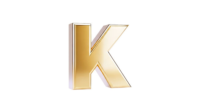 Golden Letter K