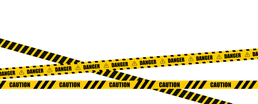 danger yellow tape. caution warning tape 
