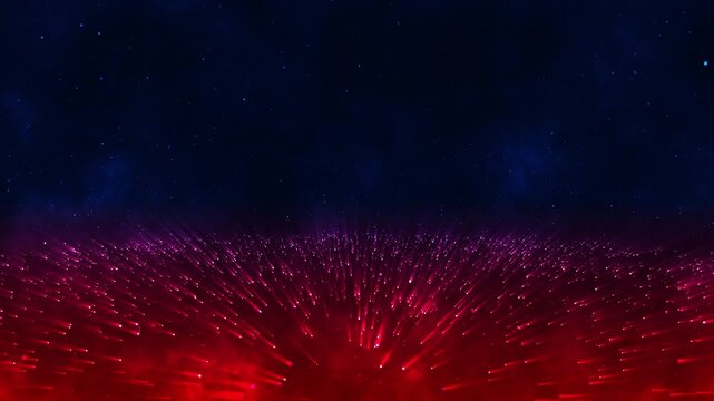 motion red and white fireworks. fireworks in the night sky motion graphic video. abstract red motion background.