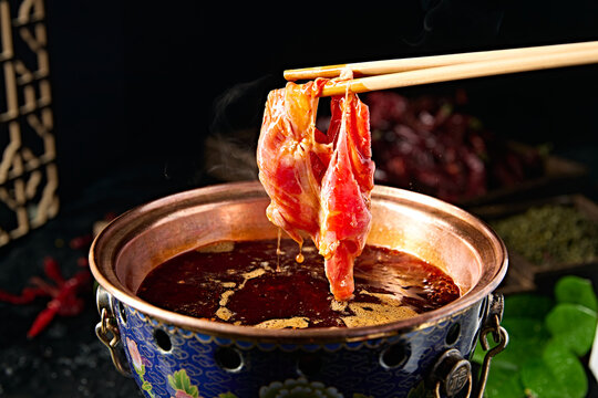 Spicy hot pot broth with numbing butter