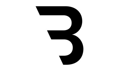 Fototapeta premium Abstract Letter B Logo Design 