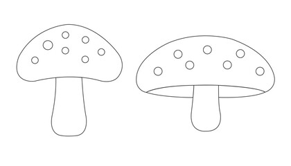vector illustration of a mushroom