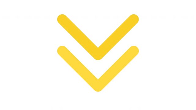 Animated Chevron Pointer Indicating Bottom