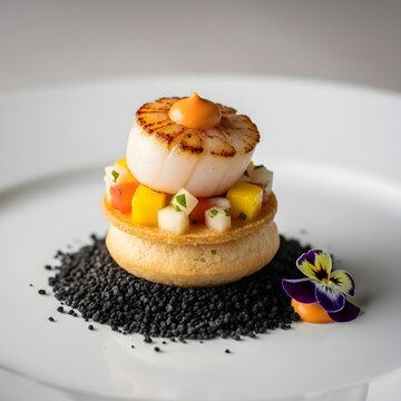 The Deconstructed Seafood Tower Modern Elegant Yucat&aacute;n Resort Delicate Crisp Platform Seared Scallop