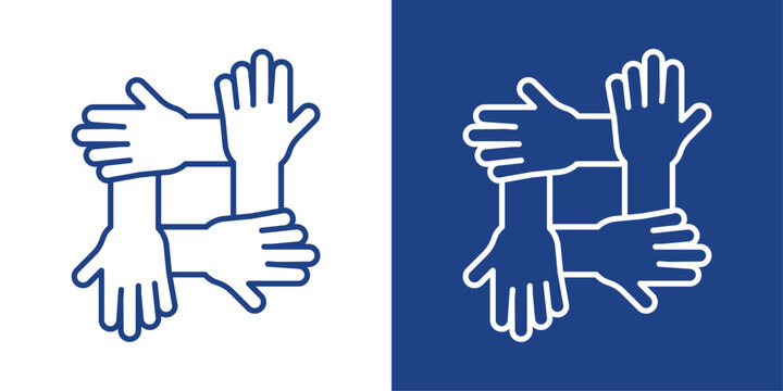 Union Blue And White Icon Style Collection